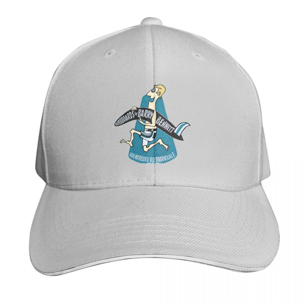 Vintage Australian Surfing logo T Shirt Barry Bennett running Unisex art Baseball Cap Big Size Hat Unisexs Caps Womens