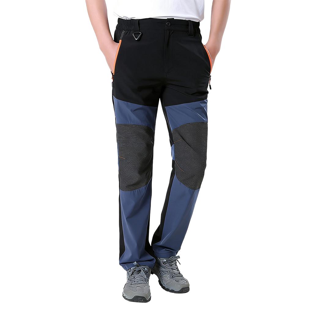 Men's Multi-color And Patchwork Stretch Sports Pants - Men's Casual, Breathable, Quick-drying Pants With Multiple Pockets