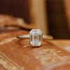 Square Zircon Light Luxury Cross-Border Ring by Yun Miao
