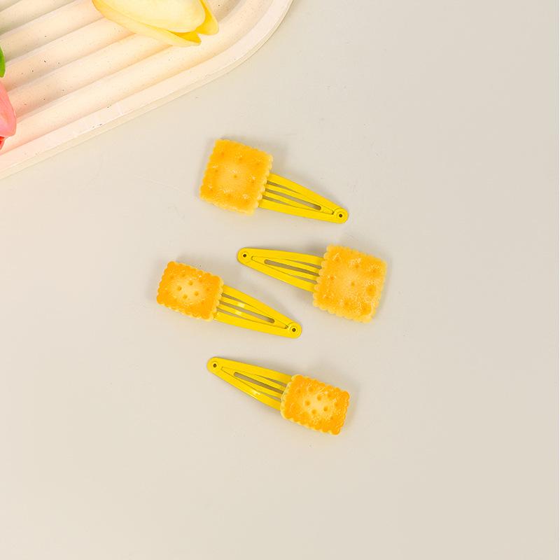 Cute Cookie-Shaped Hair Clip: Creative Children's Accessory Set