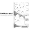 Bolt Thread Checker Bolt and Nut Gauge Screw Measuring Tool Stainless Steel for Hardware Store Electricians Repair Enthusiasts
