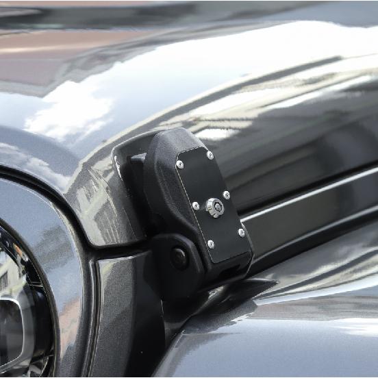 Car Hood Latches Buckle Pins Catch Lock Key Kit For 2020 Jeep Gladiator JT Parts