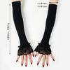 Summer Women's Lace Ice Silk Sleeves Mesh Horn Ice Sleeves Outdoor Etiquette Arm Guards Breathable Fashion Hand Sleeves