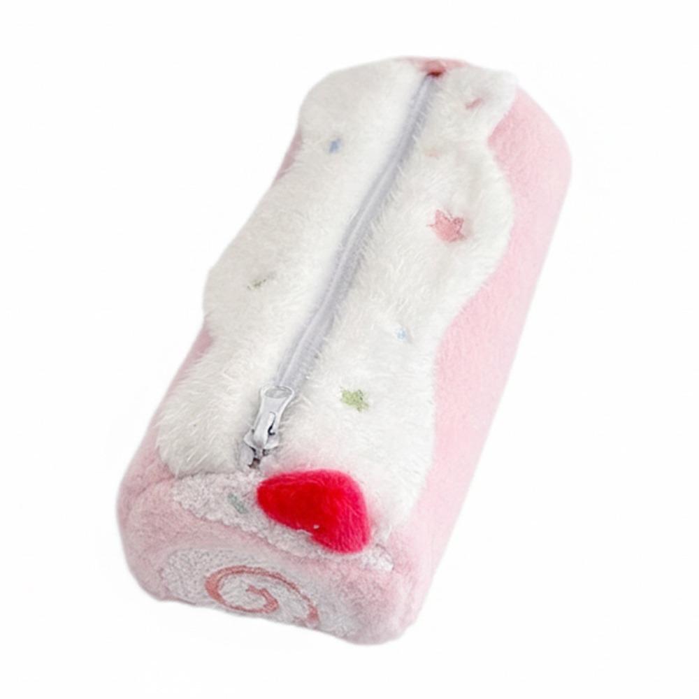 

Durable Pen Bag Swiss Roll Large Capacity Pencil Case Blueberries/Strawberries/Cherries Stationery Storage Bag Students