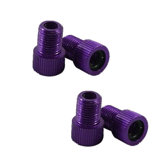 

4 шт. адаптер клапана Presta-Schrader для велосипеда с фиксированной передачей и шиной фиолетовый