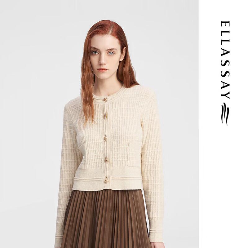 

ELLASSAY Женский кардиган из шерсти, французский крючок, вязаный, EWE344M05200 L