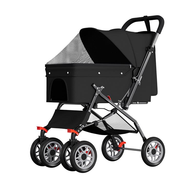 Foldable Lightweight Pet Stroller for Small & Medium Dogs and Cats