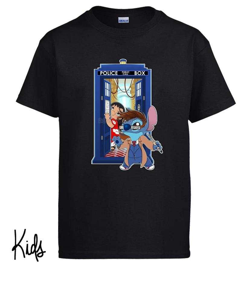 Lilo and Stitch kids boys T-Shirt, Dr Who David Tennant Geek Gift, Kids Ladies Mens Sizes 150