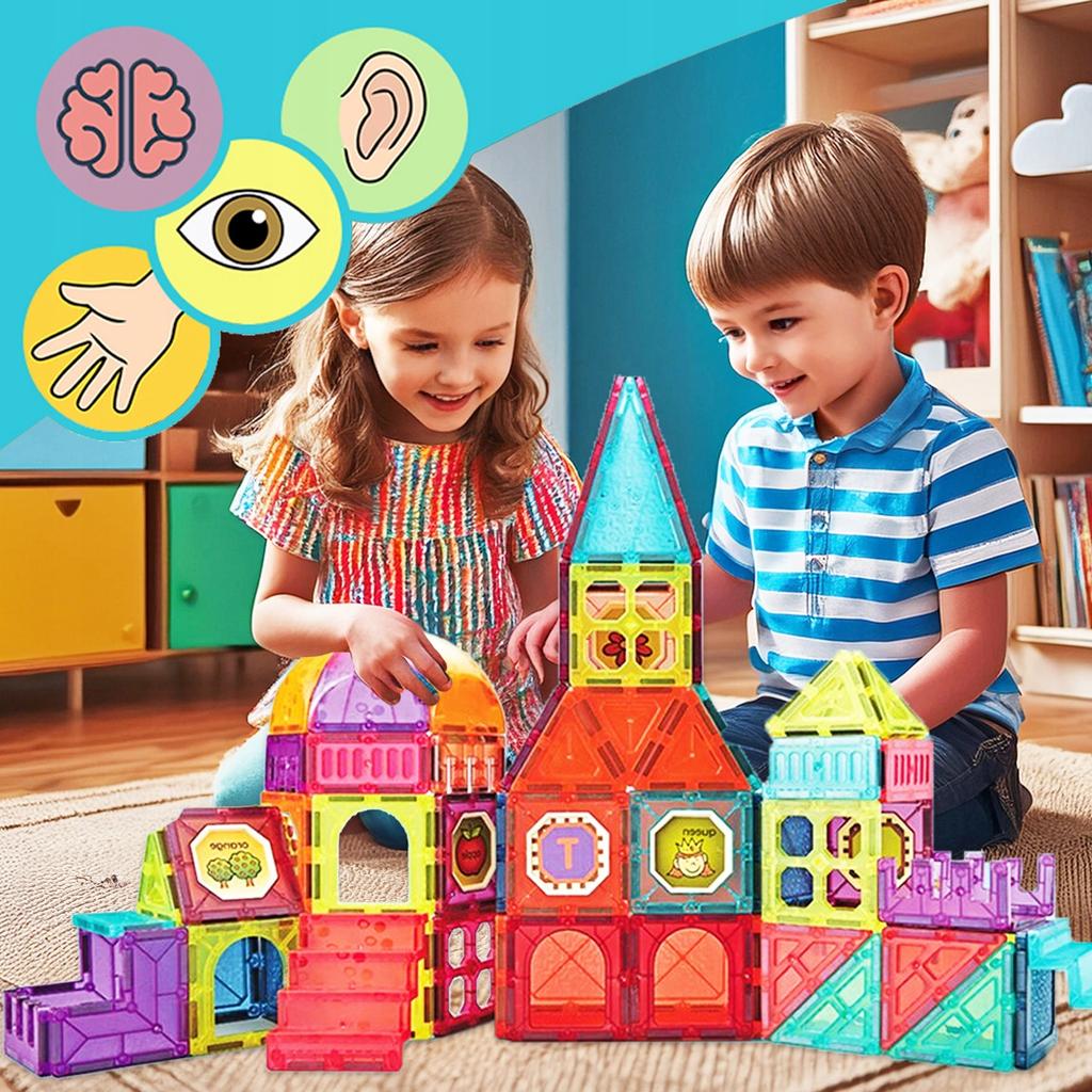 [PACZB][5] Magnetic Building Blocks 77 pcs Z1109