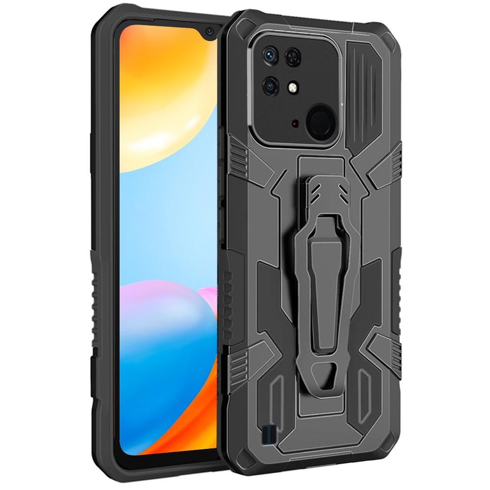 Hybrid KickStand Case for Xiaomi Redmi 10C, Black