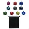 10 Pieces Polyhedral Dices Acrylic Dices, Portable Entertainment Toys 20 Sided Multi for