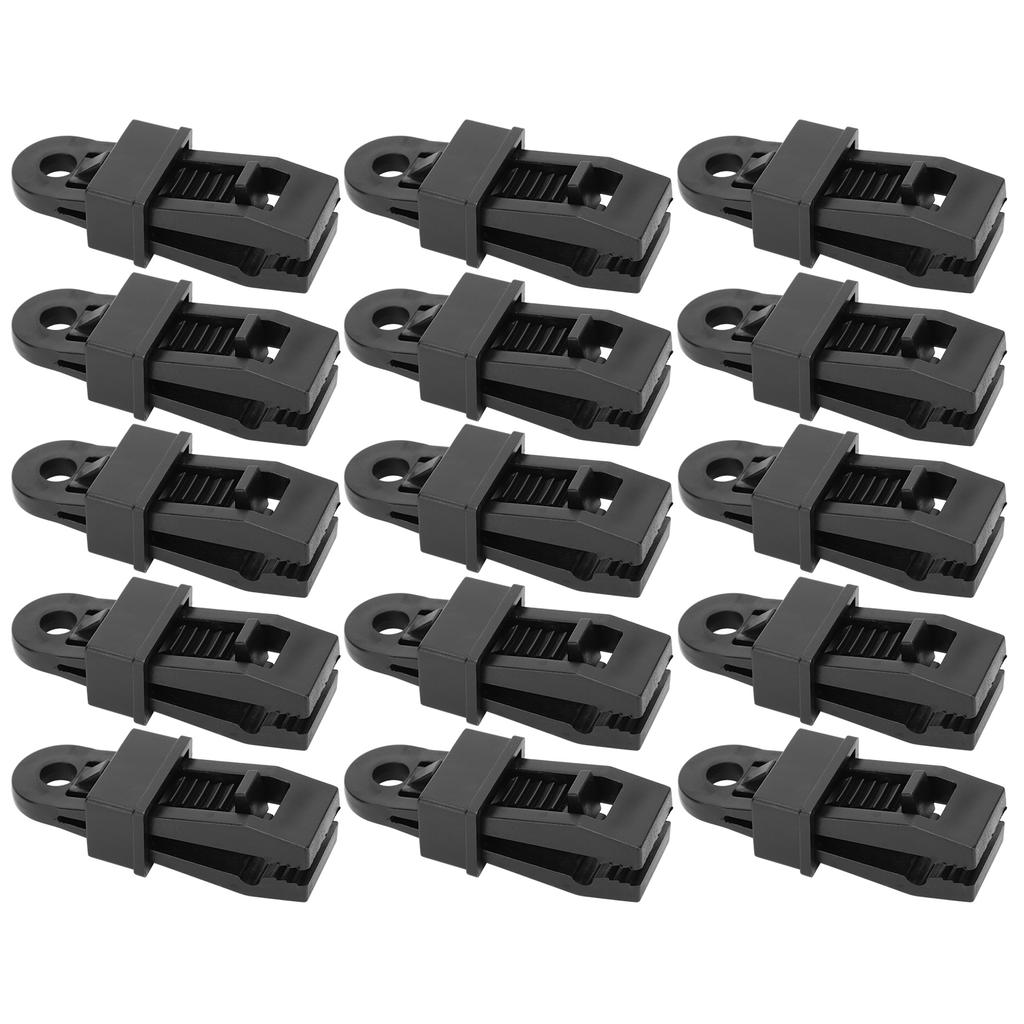15Pcs Outdoor Camping Windproof Tent Clip Portable Camping Canopy Awnings Clamp Nylon
