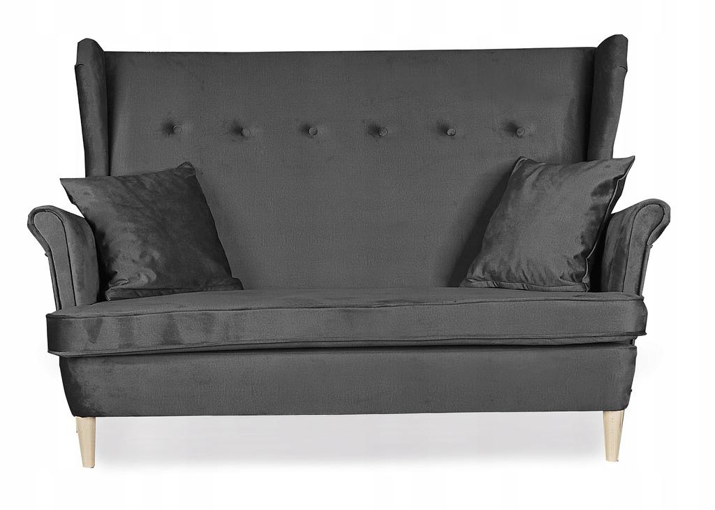 Zestaw wypoczynkowy mebli uszak Ari sofa fotele pufy Family Meble komplet