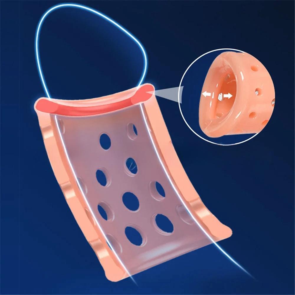 5PCS/Set Foreskin Correction for Men Sex Toys Cock Ring Breathable Penis Rings Male Chastity Device Delay Ejaculation