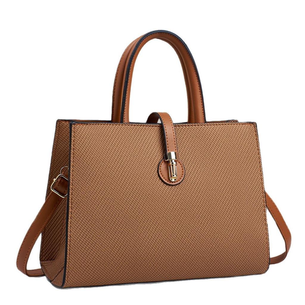 The New Macaron Fashion Handbag Stripe Simple Shoulder Bag Everything Stylish Women's Bag