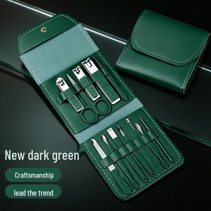 Stainless Steel Manicure Nail Clipper Set - Complete Grooming Tools Kit