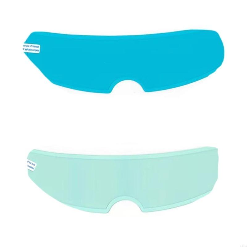 Y4UA Upgrades Motorcycle Helmets Film Helmets Rain Guard Offer Rain & Fog for Riders In Variable Weather Conditions