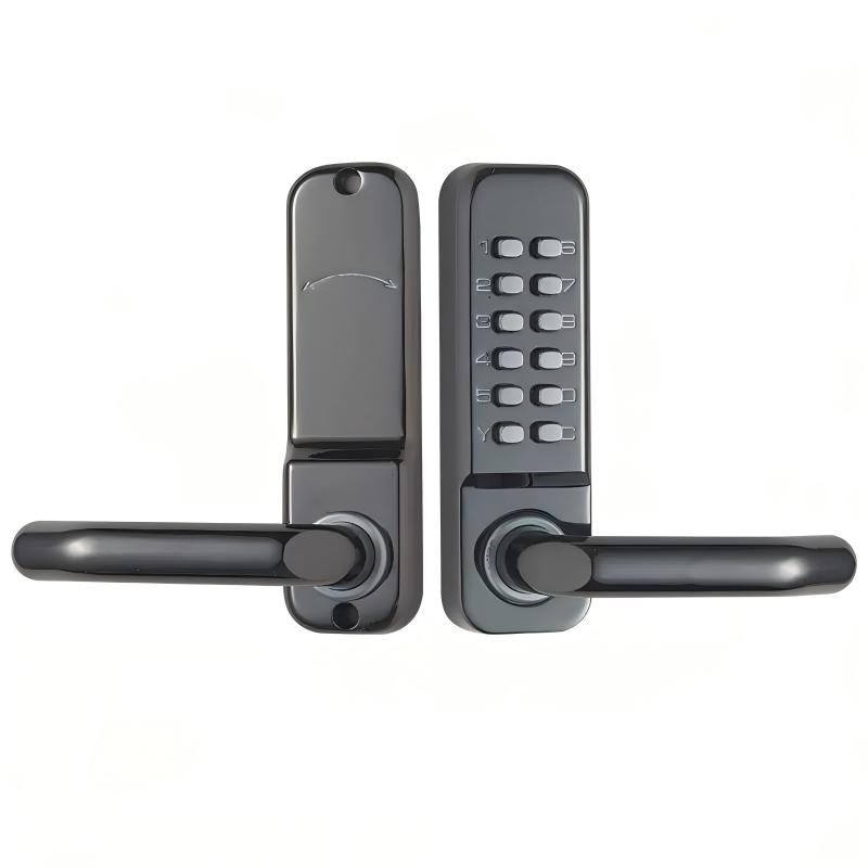 Mechanical Code Lock Waterproof Password Unlock Aluminum Alloy Anti-Theft Outdoor Door Lock (Black,Aluminum Door&Code Lock&Aluminum alloy) чёрный