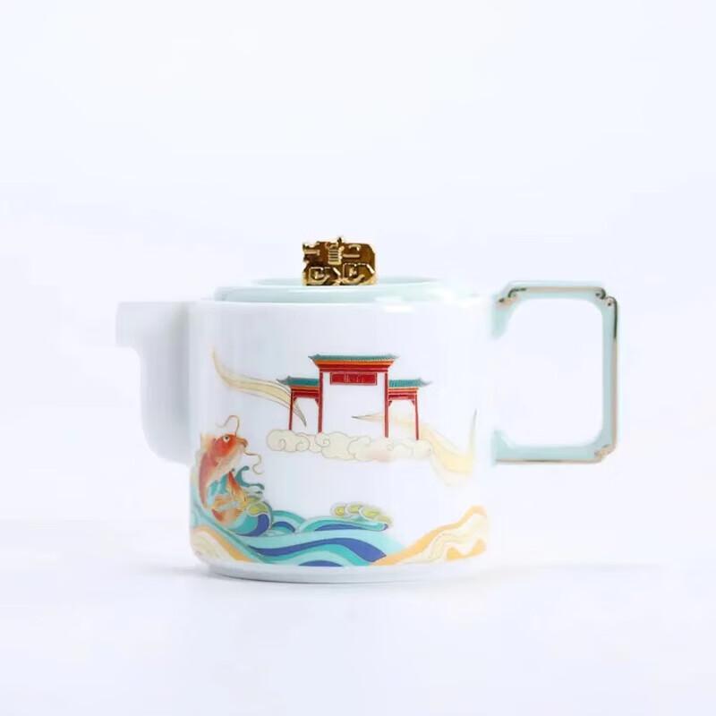 Wan Chun He Carp Leaping Dragon Gate Kung Fu Tea Set