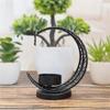 Eid Mubaraks Candlestick Metal Hollowed Moon Shape Tealight Candle Holders for Muslims Holiday Parties Decorations