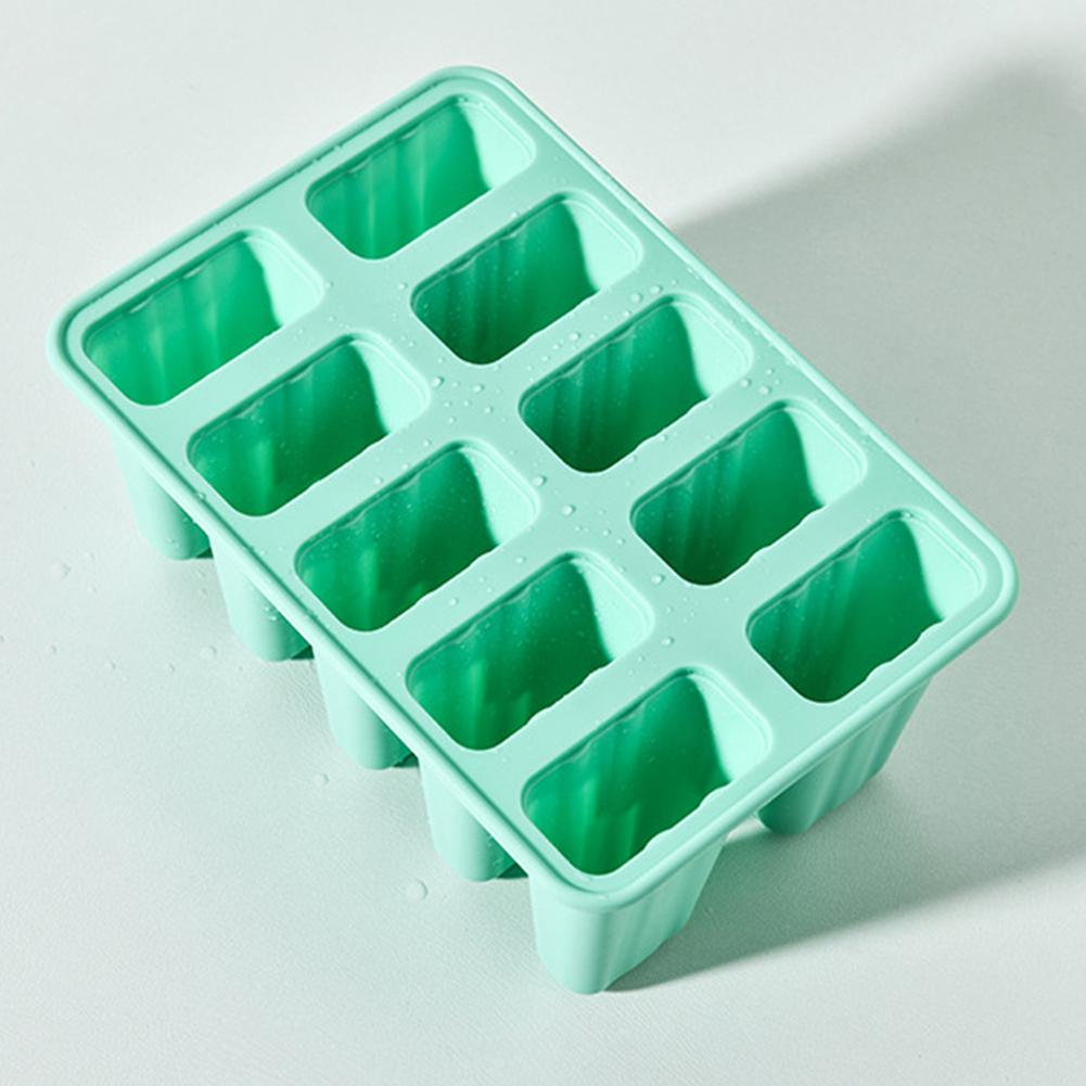 Popsicle Molds 10 Pieces Popsicle Molds Silicone DIY Ice Cream Tools Reusable Ice Pop Maker Easy Release Mold