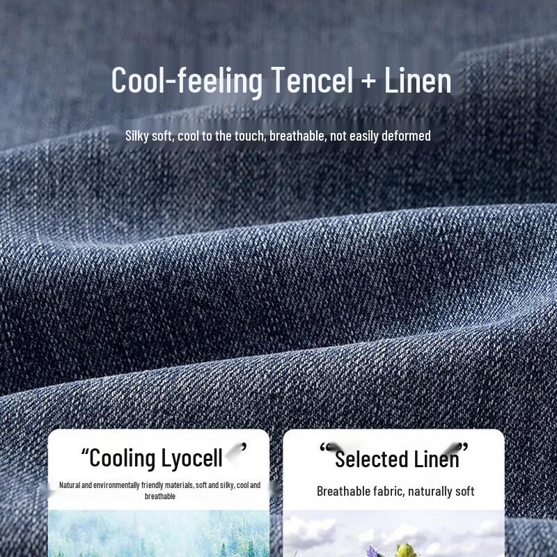 Men's Jinjuan Tencel Linen Blend Stretch Jeans