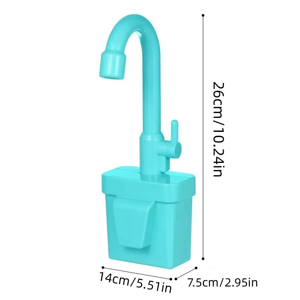 Single Hole Faucet Replacement Toy Rotatable Sink Faucet Play Tap Kitchen Sink Toy  Children