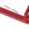Precision Aluminum T-Type Woodworking Mitre Square Scribe Tool for Framing Carpentry Marking and Cross Scribing Applications