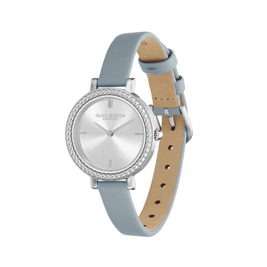 [Olivia Burton] Vintage Bead Blue Leather Women's Watch