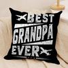 Best Grandparents Ever Cushion Cover Soft Plush Fabric DoubleSided Printed Cushion Covers for All Seasons Modern Home Decor