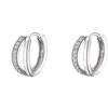 Elegant Double Layer Hollow Zircon Ear Cuffs For Women Fashionable Delicate Small Versatile Stud Earrings Jewelry