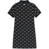 New MLB New York Yankees Short Sleeved Dress Women's Black 3FOPM0353-50BKS