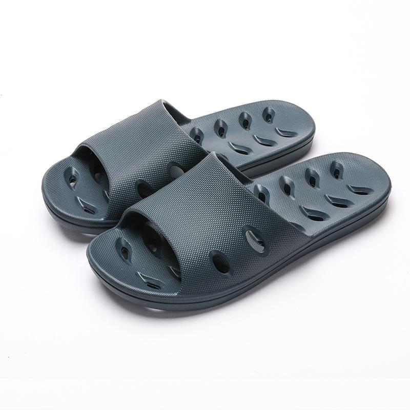 Summer Bathroom Slippers Women's Indoor Soft Bottom Massage Home Slippers Couple Bath Hollow Quick Drying Leaking Sandals