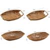 Mehrzweck-Brotfruchtkörbe Handgeflochtenes Aufbewahrungstablett Imitation Rattan Korb Küche Picknick