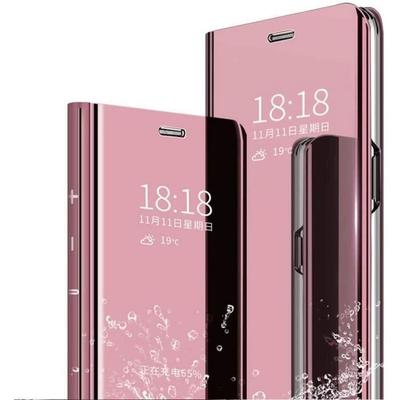 Case - LuffyShop - Redmi Note 9 Pro - PU Leather - Plating Mirror - Intelligent Stand