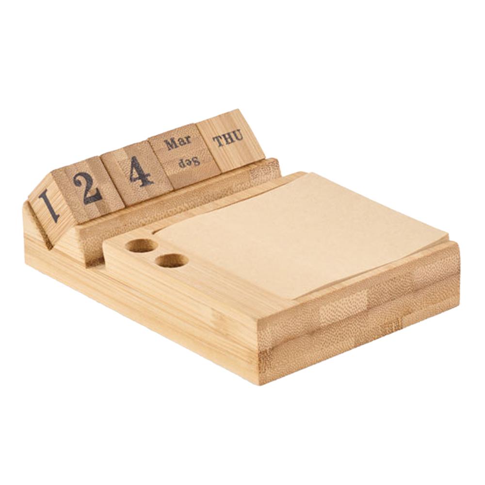 MidOcean Bootop Bamboo Desktop Calendar