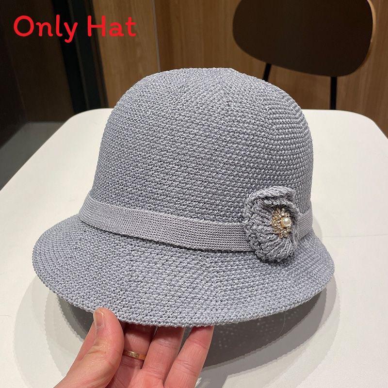 Summer Ladies Hat With Floral Pattern And Sun Protection For Outdoor Travel