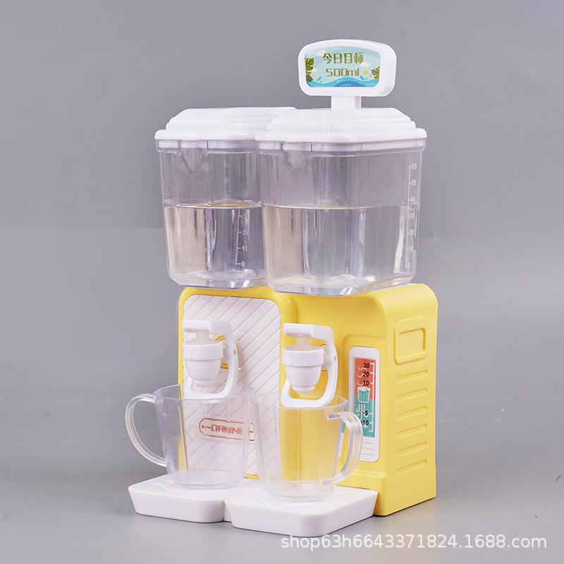 Mini Simulation Water Dispenser Drinkable Water Summer Toy Direct Drinking Machine Beverage Machine Play House Doll House Model Ornament