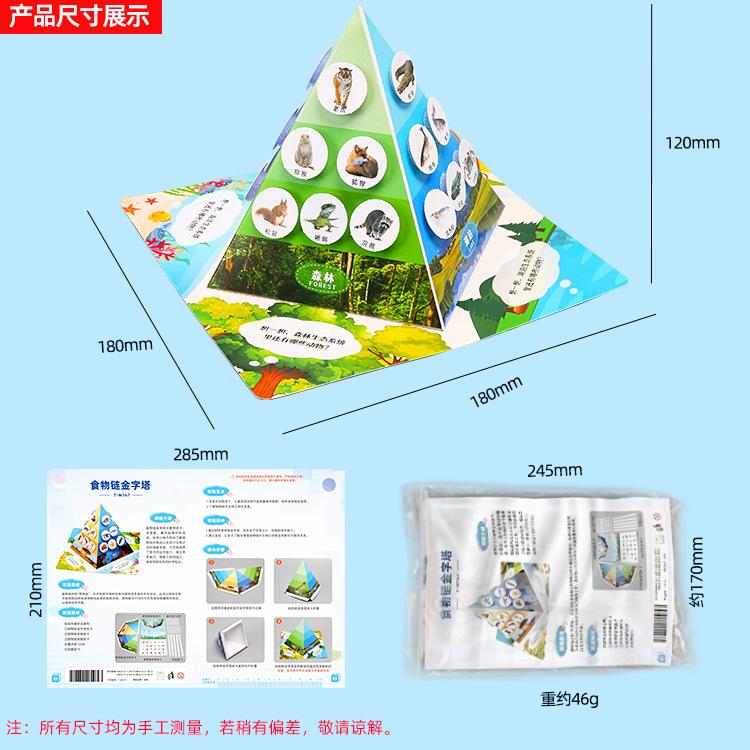 Science Experiment Food Chain Pyramid Diy Technology Small Making Children Handmade Student Biological Material Package Suit