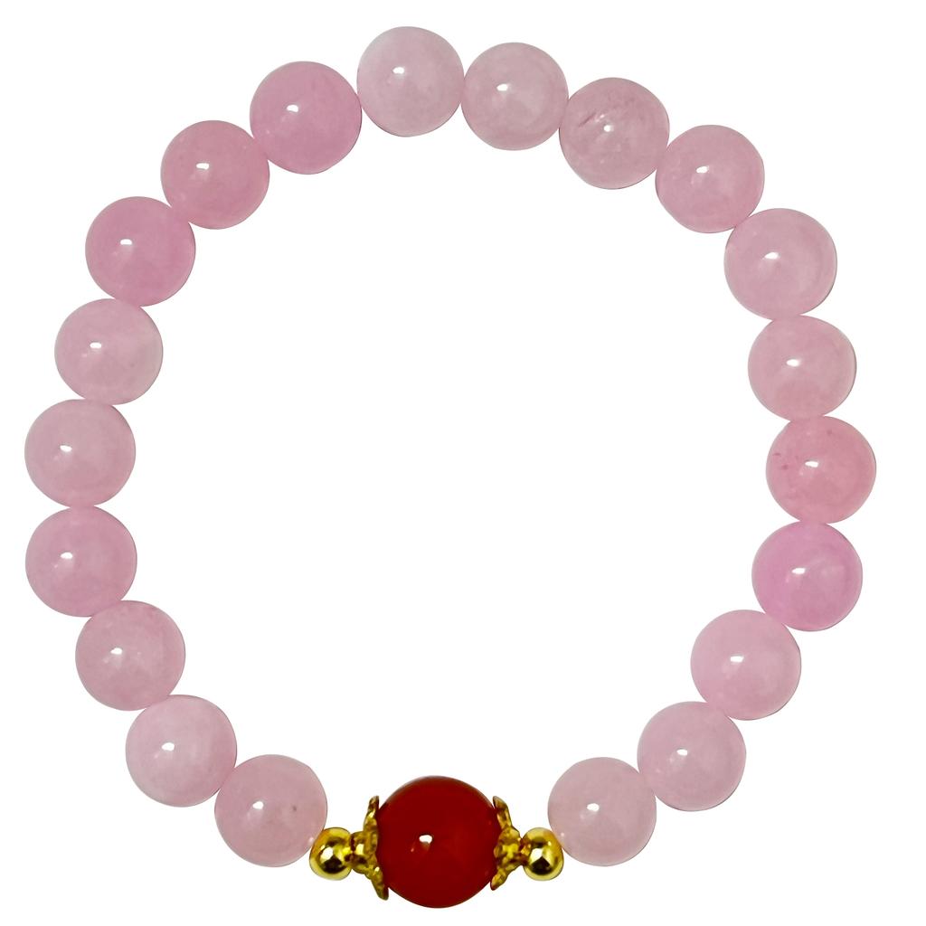 Beaded Bracelet for Women Handmade 8mm Round Beads Elastic Bangle Natural Stone Stretch Bracelets DIY Jewelry Gifts