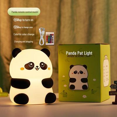 Niedliches Panda-Silikon-Fernbedienungs-Nachtlicht