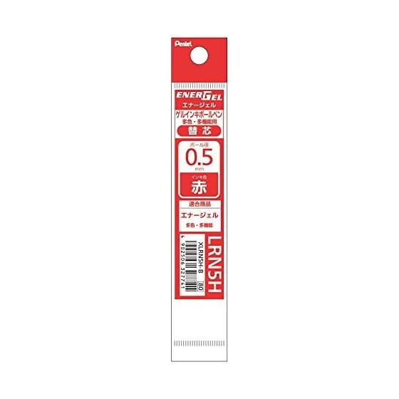 Стержень для шариковой ручки Pentel Energel 0,5 мм XLRN5H-B Красный 10 Штук