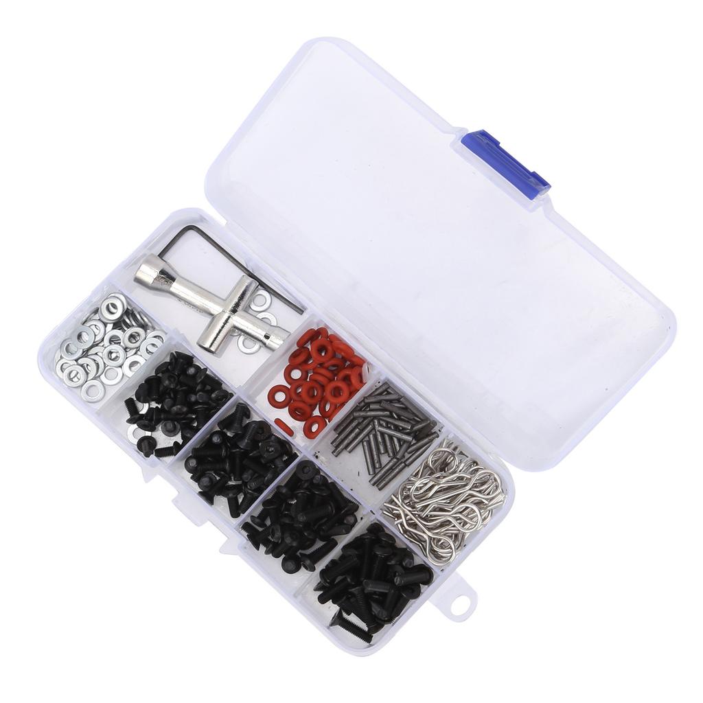 RC Metal Screw Replacement Kit Wrench Car Shell Buckle for HSP 110 Remote Control Car