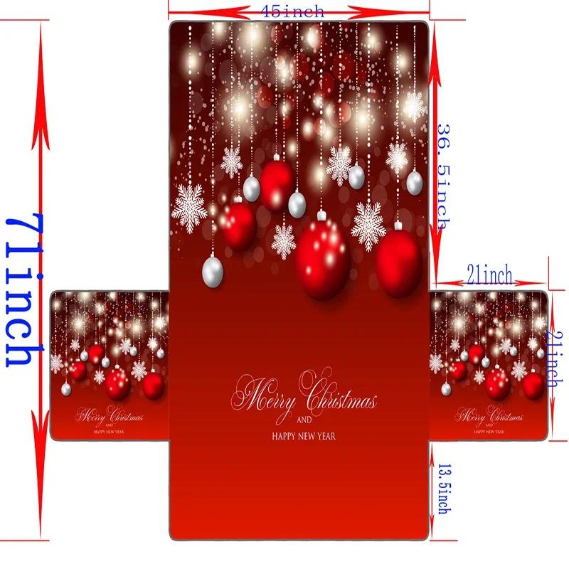 Christmas Decor Festive Living Room 1/2/3/ Seater Sofa Slipcover 3D Digital Pattern Couch Mat Sofa Covers Dropshipping