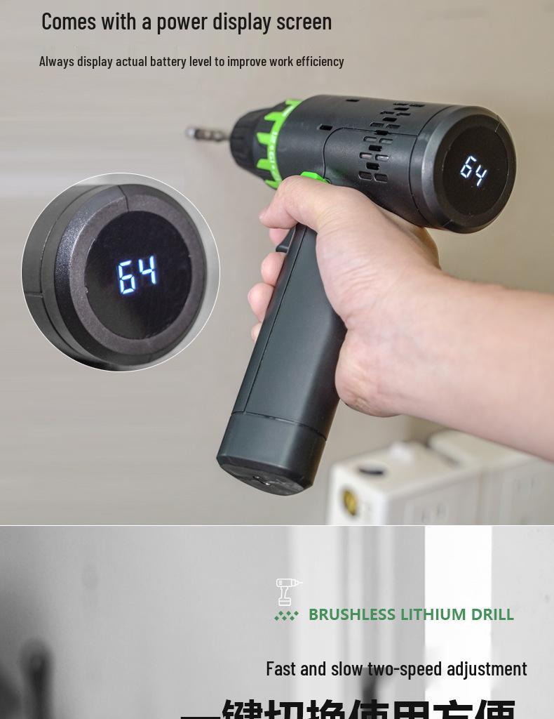 Compact USB-Rechargeable 12V Pocket Drill & Multifunctional Electric Screwdriver