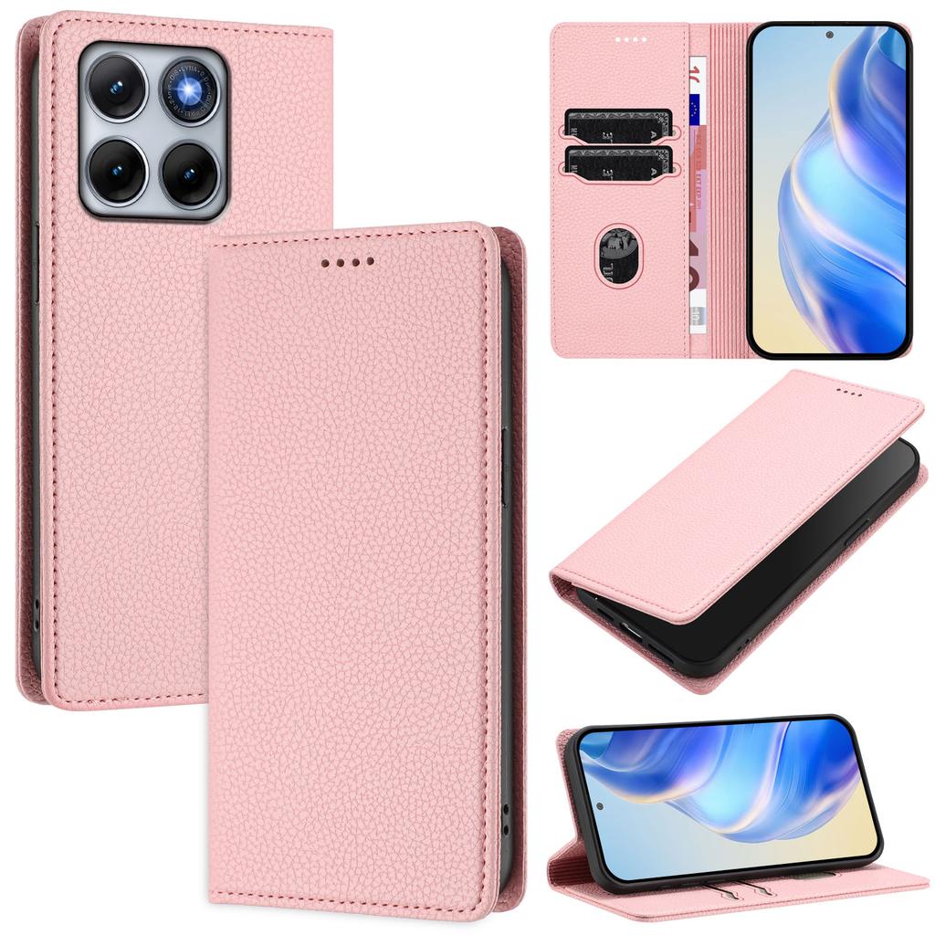 Wallet Case for Edge 70 Fusion+ 5G - Leather/PU, Pink