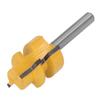 Reversible Glue Joint Router Bit Square Tooth T Slot Milling Cutter with 14in Round Shank