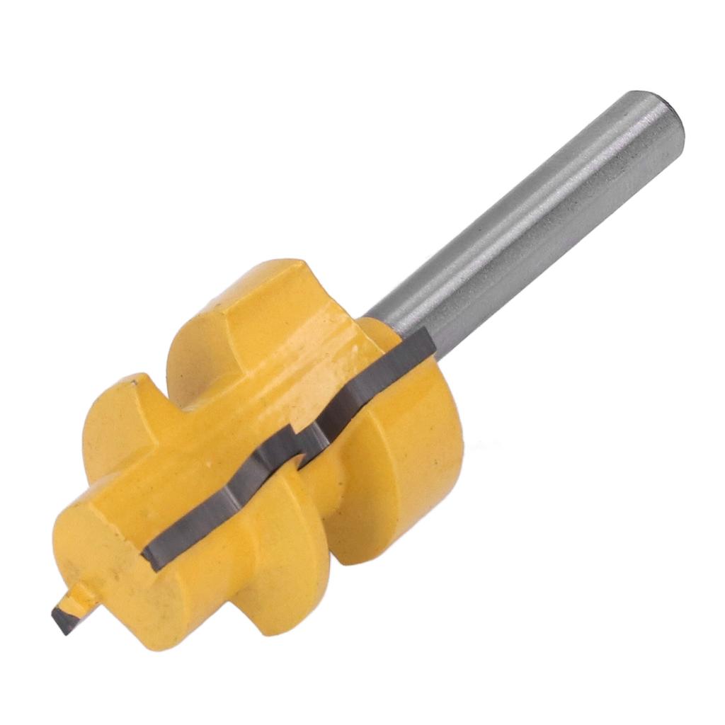 Reversible Glue Joint Router Bit Square Tooth T Slot Milling Cutter with 14in Round Shank