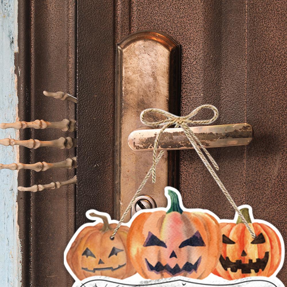 New Style, Halloween Theme, Paper, Door Hanging, Party Scene Decoration, Decorations, Hanging Boards, Pumpkin Hanging Accessories