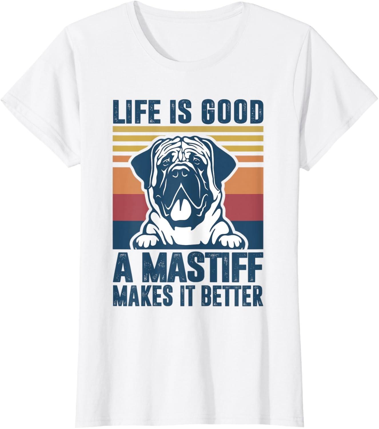 English Mastiff Gifts For Women Men Mastiff Dog Dad Dog Mom Gift Unisex T-Shirt M